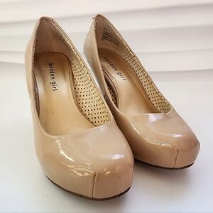 Madden Girl Nude Patent Heels